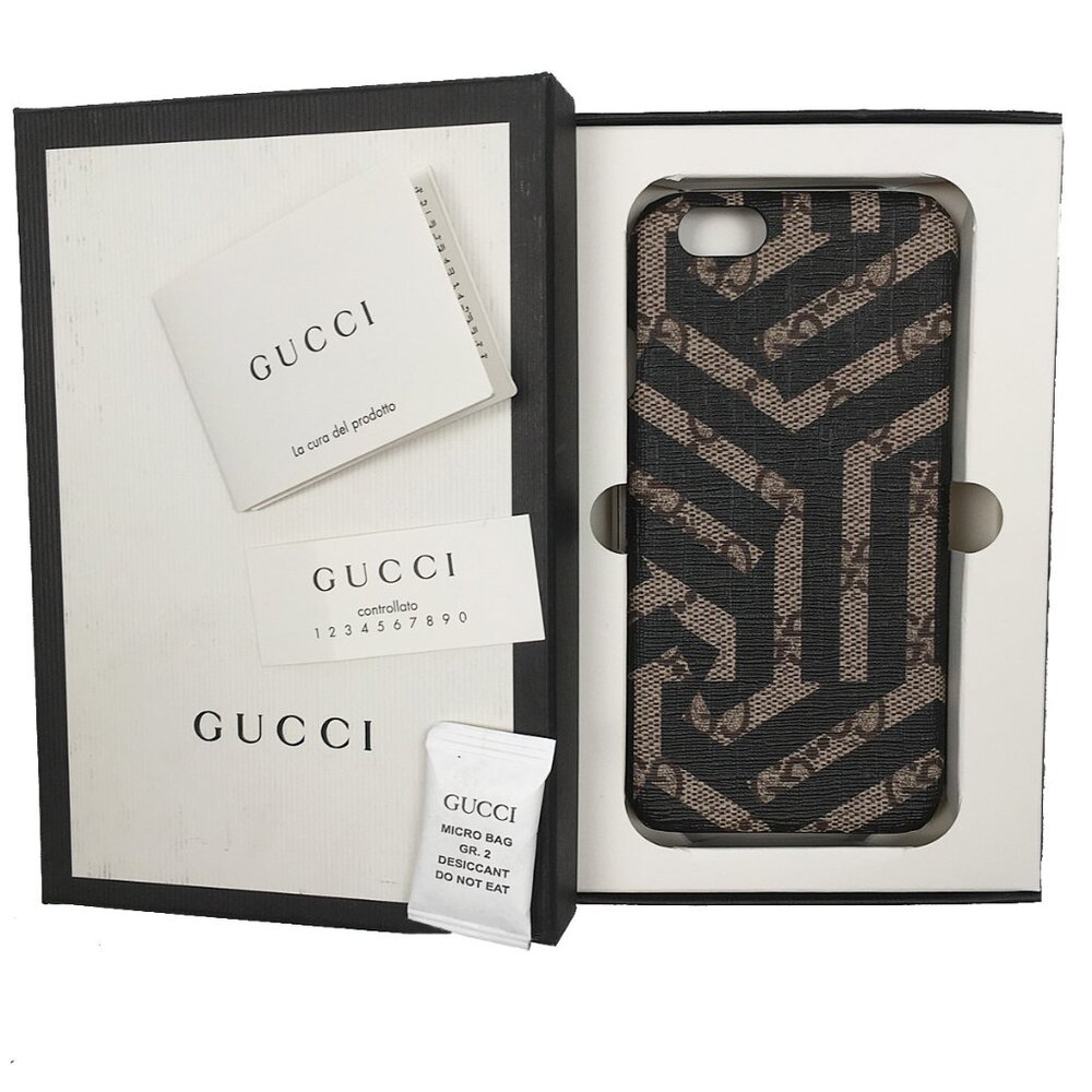 NEW $495 Gucci GG Supreme iPhone Case!  iPhone 6 6S 7 8  Geometric GG Design